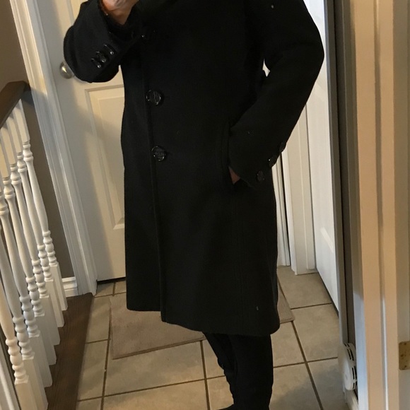 Dark Gray Dress Coat Sz 6 - Picture 5 of 9